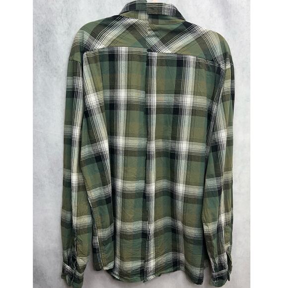 Vintage Levi’s Men Long Sleeve Button Down Shirt Size XL Green - Picture 2 of 7